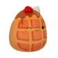 Squishmallows 7.5-Inch Weaver The Waffle Plush Toy with Strawberries, Multicolor - Model SQCR05376