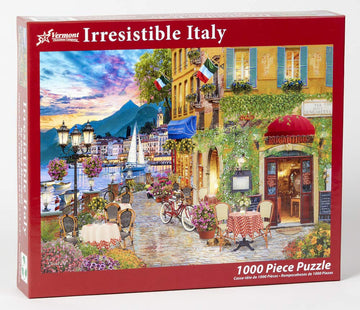 Vermont Christmas Company 1000 Piece Irresistible Italy Jigsaw Puzzle, Paper Material, Model VC1106