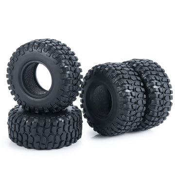 RC-Hub 4PCS 1.0'' Crawler Tires Micro Rubber Tires for 1/24 Axial SCX24 90081 AXI00001 AXI00002 AXI00005 AXI00006 RC Crawler Car