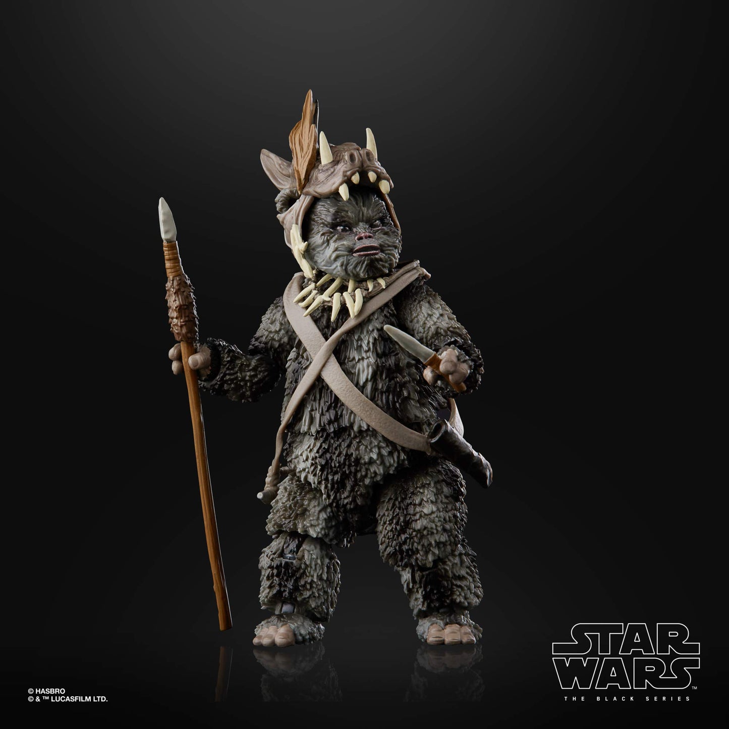 STAR WARS The Black Series Teebo Ewok 6-Inch Action Figure, Kids 4+, Model E93615X0, Collectible Toy