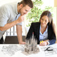 Piececool 3D Metal Puzzles For Adults And Teens, La Sagrada Família Metal Model Kit, Challenge Spanish Cathedral Brain Teaser Architecture Building Blocks Puzzle, 450 Pcs
