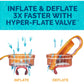 SwimWays Spring Float Original Pool Lounge Chair, Inflatable Adult Floats, Aqua, Fast Inflation, Model 6061741, Ages 15 & Up