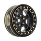 INJORA 1.0 Plus Brass Beadlock Wheel Rims 6-Spoke Wheels for TRX4M AX24 SCX24 FCX24 1/24 1/18 RC Crawler,42g/pcs (Black)