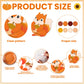 32 Sets Fall Craft Kits Autumn Party DIY Plate Art Craft Kits Fall Thanksgiving Educational Craft Decorations Make a Pumpkin Tur
