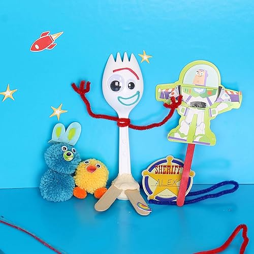 Disney Toy Story 4 Creativity Set, 1pk, Foam/Wood/Paper/Plastic/Fabric, Forky Design
