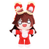 Utiehd Genshin Impact Plush Baron Bunny 16In, Plushie Stuffed Toy Doll, Rabbit Amber Cosplay Costume Plushy Props For Fans (Red)