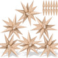 72 Pcs Caramel Star Balloons, Big 26 Inch Foil Starburst Balloons, Explosion 12 Point Cone Balloons Large For Wedding Anniversar