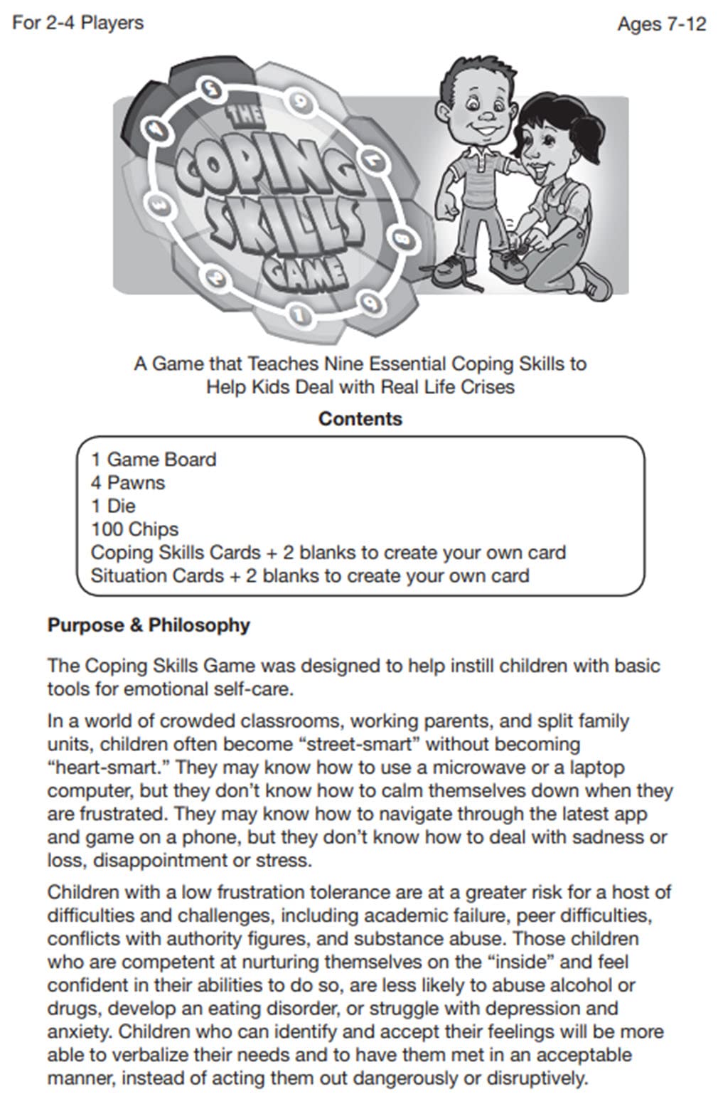 Childswork Coping Skills Game - Teach Kids Essential Skills - Cardstock - Multicolor - Model SG_B002V7OFUG_US