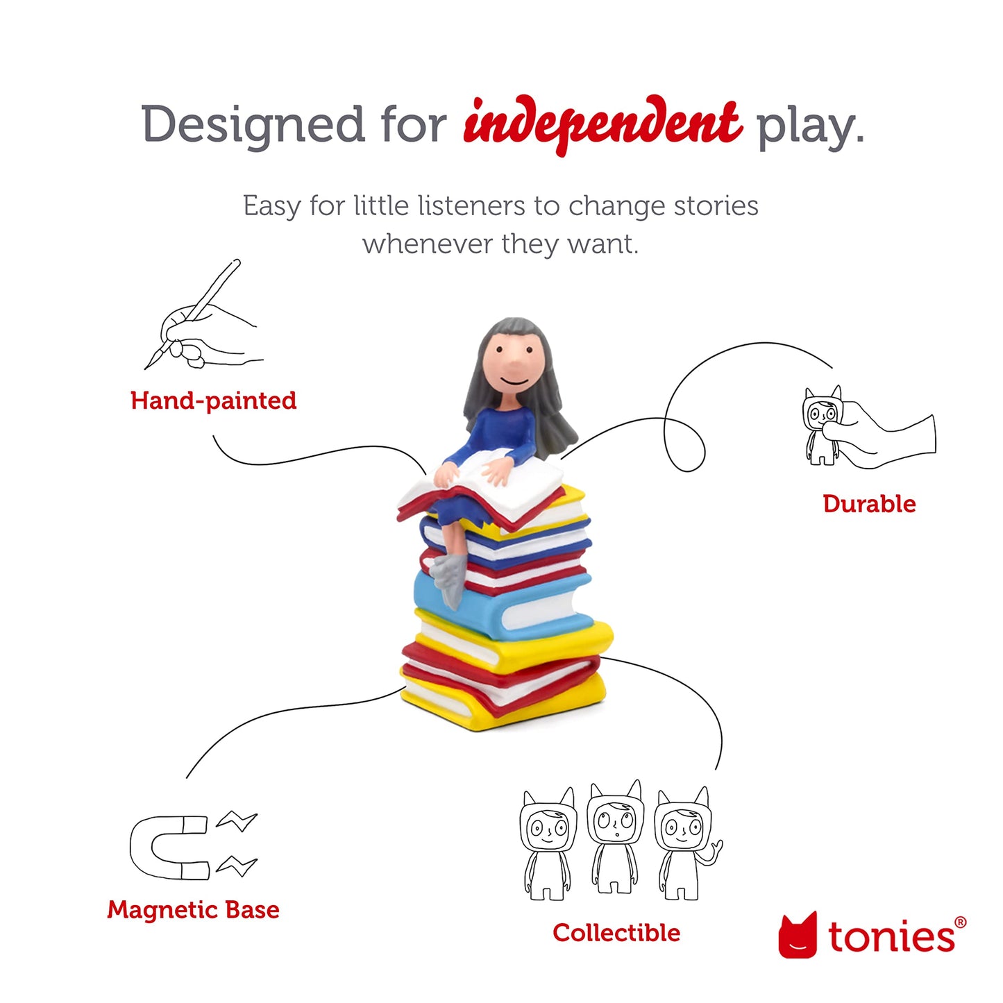 Tonies Matilda Audio Play Character - Roald Dahl - Multicolored Plastic - Model 10000752