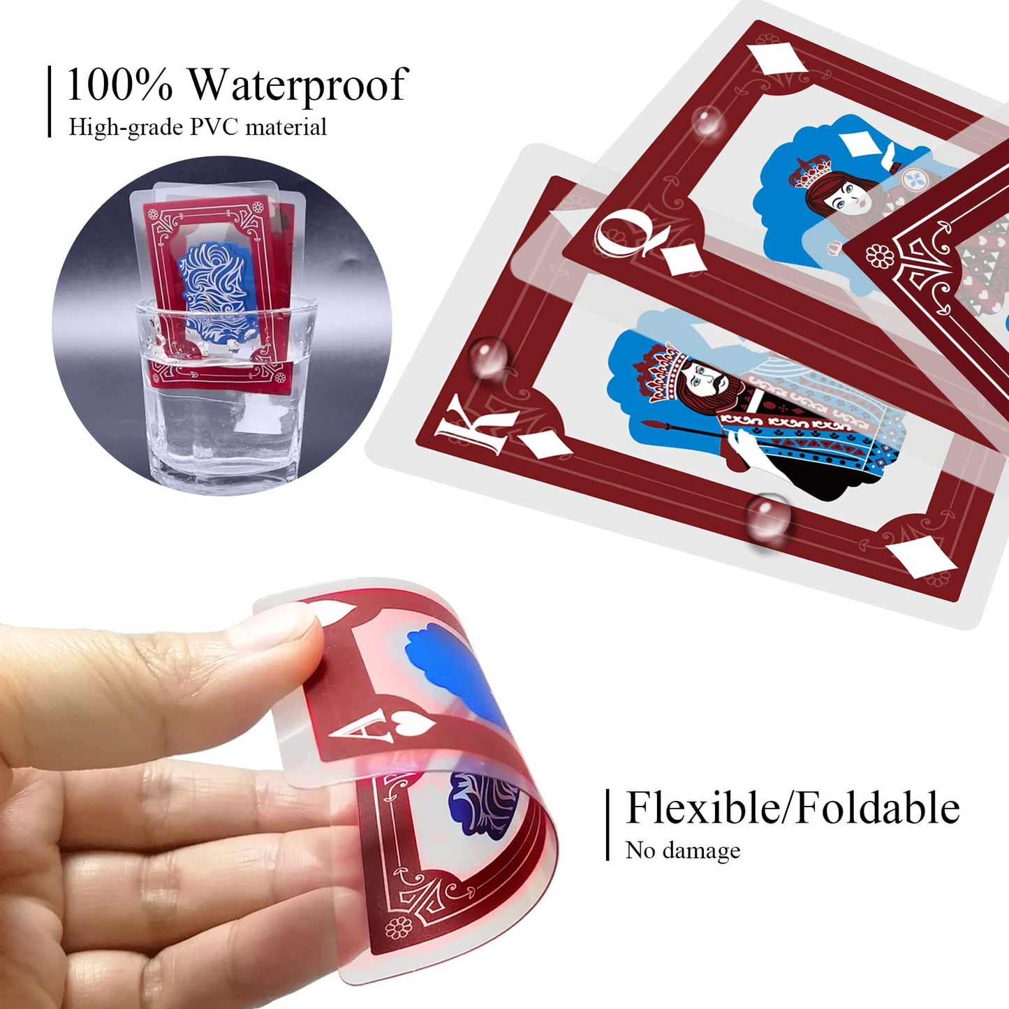 Wjpc Magic Warrior Waterproof Playing Cards,Plastic Playing Cards,Deck Of Cards ,Game And Party Gift Poker Cards (Epic Warrior)