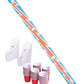 Gopong Slamski - Retro And Vintage Wood Design 4 Person Drinking Ski With 50 Plastic Shot Glasses