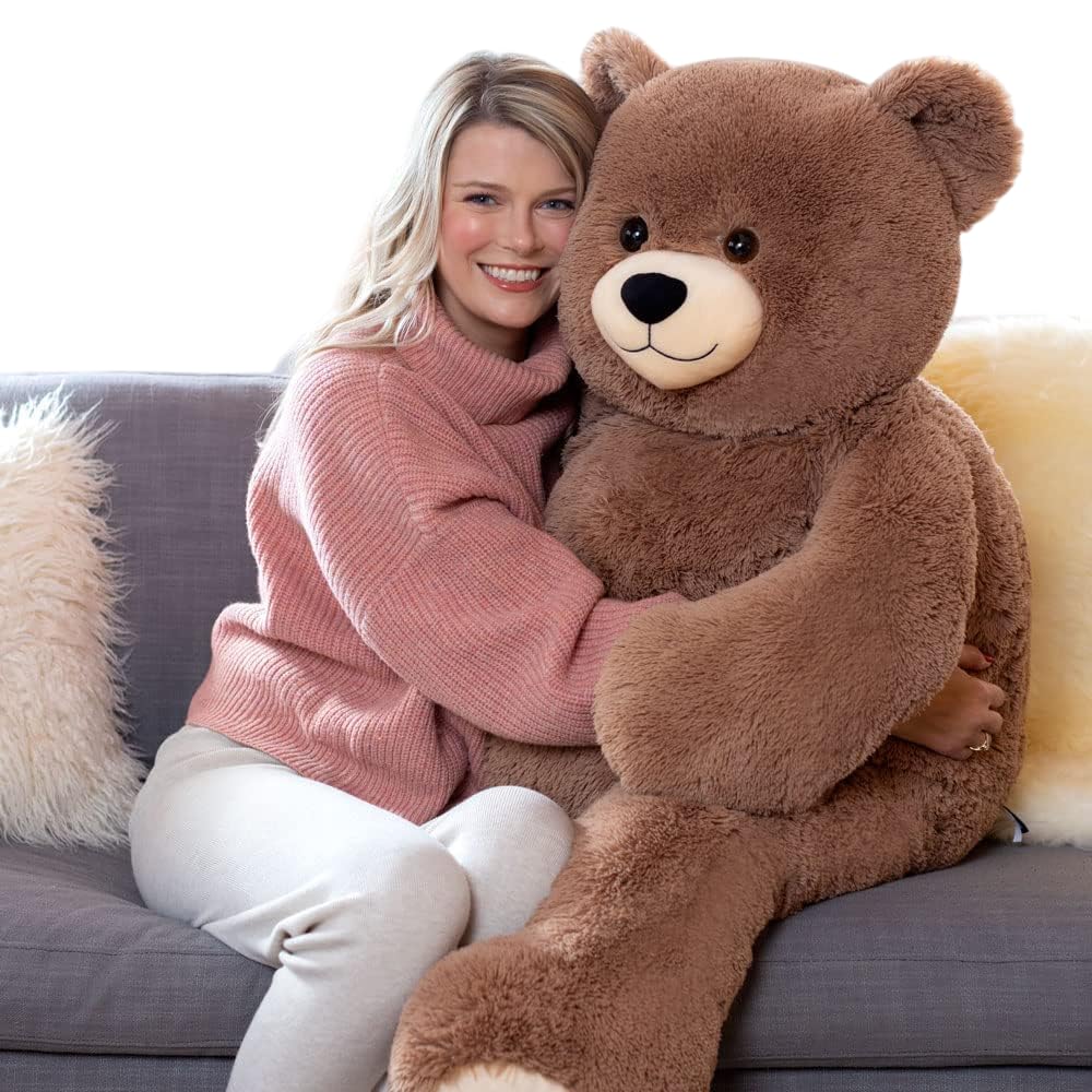 Vermont Teddy Bear Giant Teddy Bear Stuffed Animal - 4 Foot Big Teddy Bear from Giant Cuddle Collection - Collectible Plushies for Kids & mature-themeds - Emotional Support Plush Crafted in The USA