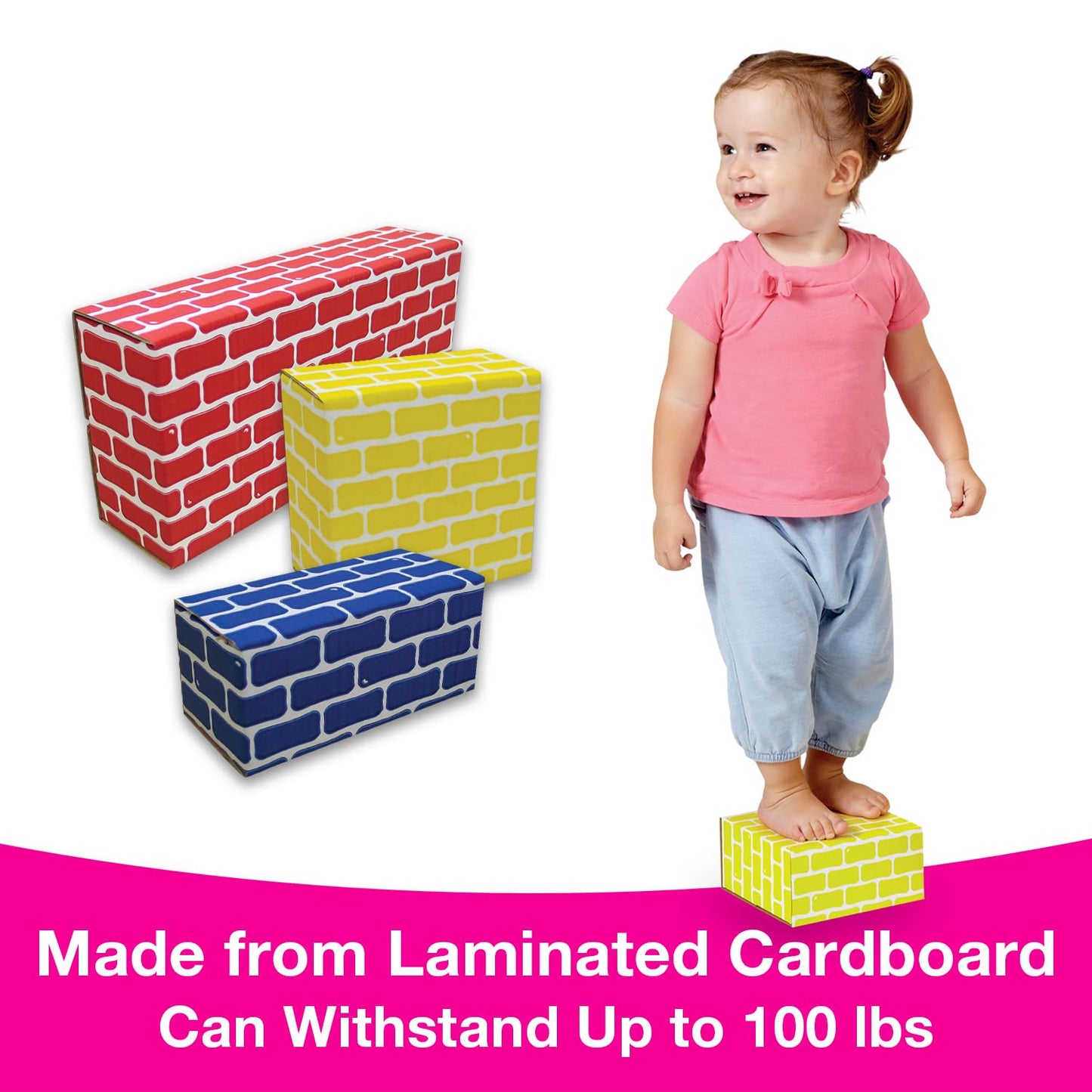 Edushape Corrugated Blocks, 52 Piece