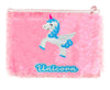 Kobbet Unicorn Fur Pouch Pencil Case School Stationery Zipper Closure Pouch For Girls Large Capacity Unicorn Fur Pouch A5 Size P