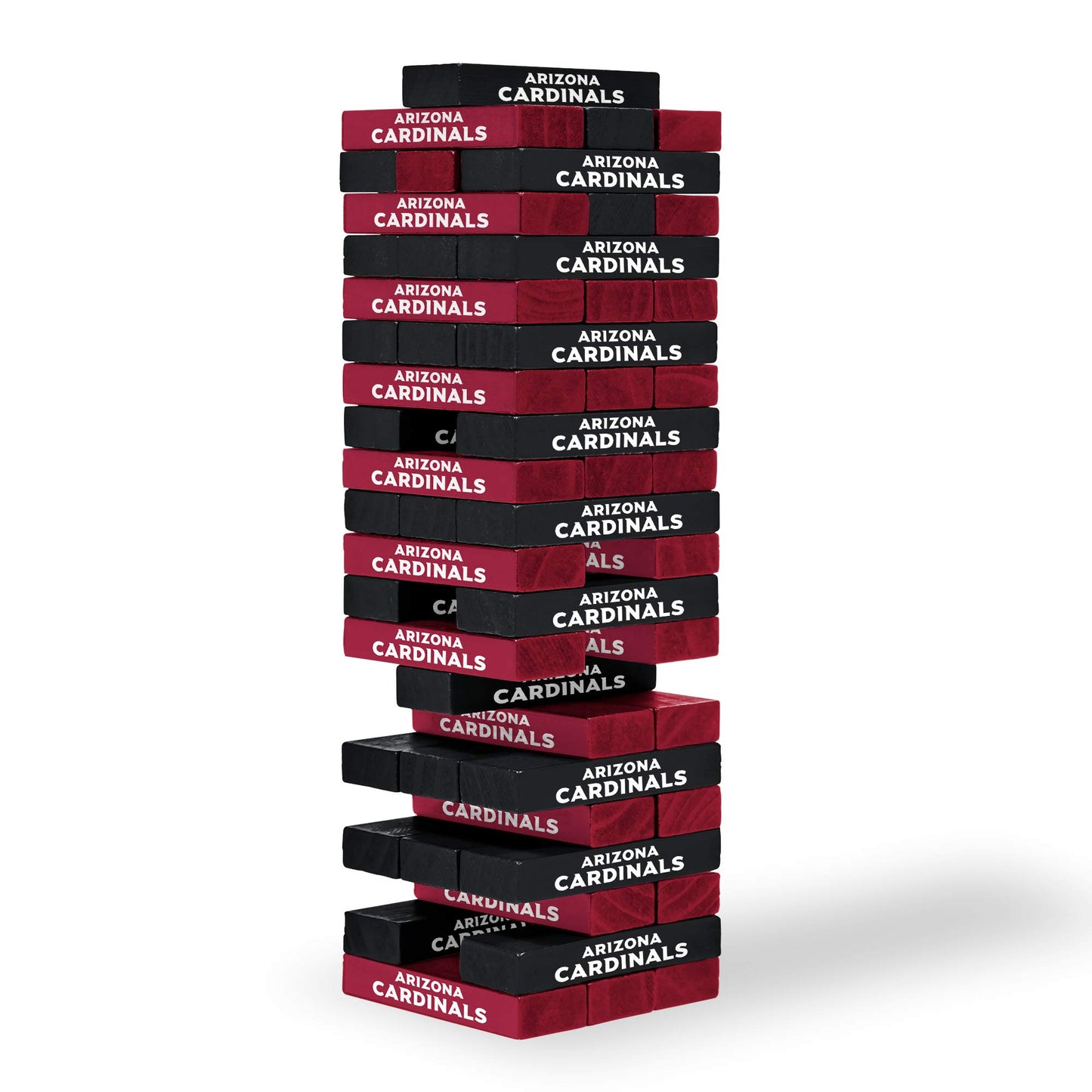 Wild Sports NFL Arizona Cardinals Table Top Stackers, 3" x 1" x 0.5", Wood, Team Color, Model 1-1-31000-CL100Q