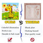 My First Animal Puzzle Adventure, 6 Pack Wooden Montessori Puzzles for Toddlers Ages 3+