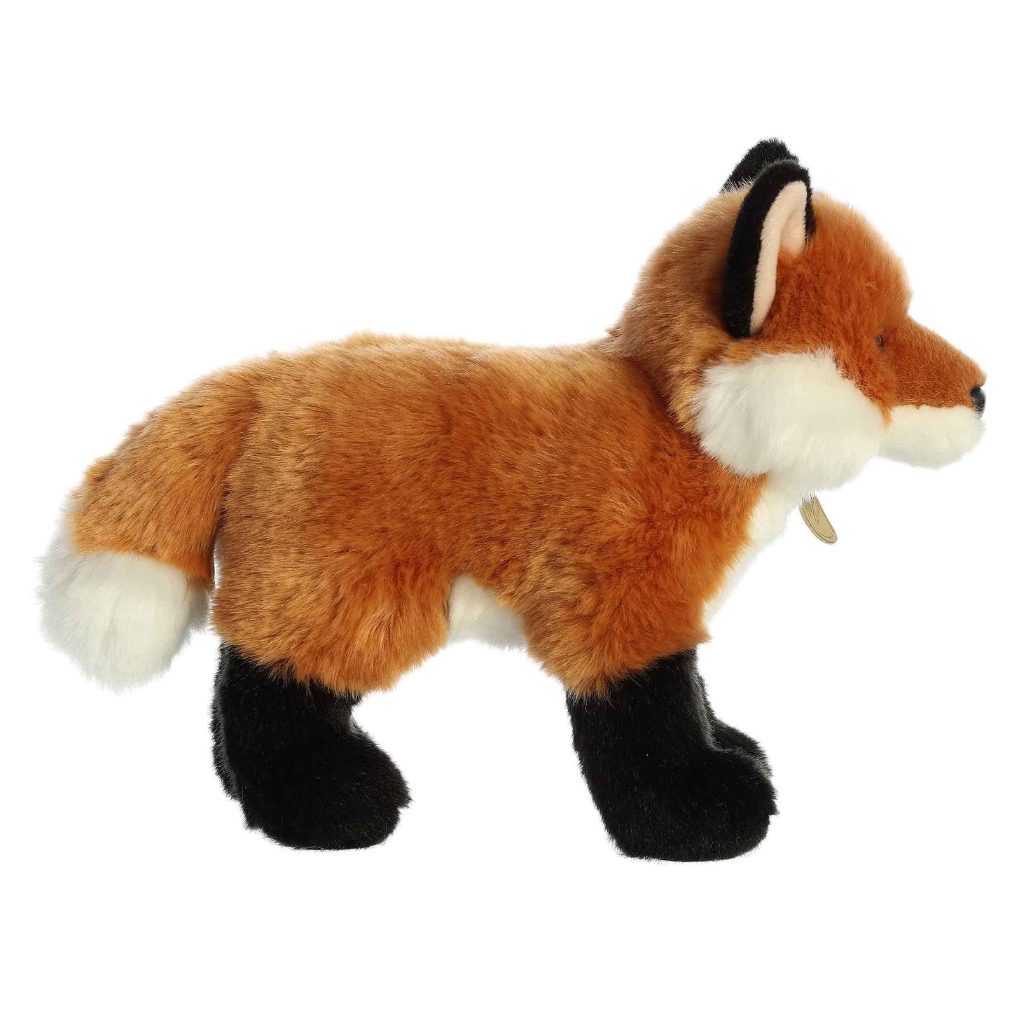 Aurora Realistic Miyoni Fox Stuffed Animal - Lifelike Detail - Cherished Companionship - Brown 10 Inches