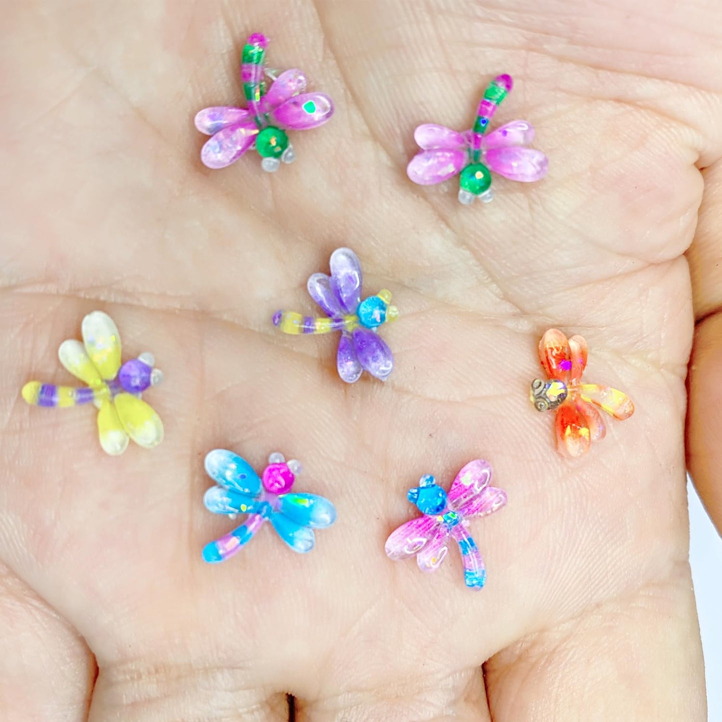 200Pcs Mini Dragonflie Decor For Dollhouse Resin Tiny Dragonflie For Crafts Micro Miniature Dragonflies For Fairy Garden Dollhou