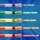 Crayola Glow Fusion Coloring Set - Glow in The Dark Markers & Mythical Creature Pages, Blue/Green/Orange/Red, Model 747491