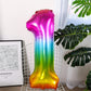 Number Balloon | Number 1 Balloons For 1St Birthday Decorations | Giant Rainbow Mylar Number 1 Balloon - 40 Inch | Big Foil Mult