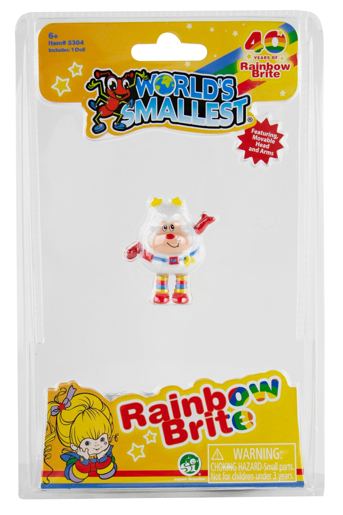 World's Smallest Rainbow Brite Miniature Toy Figure - Multi-Color, Model 5304, Ages 6+