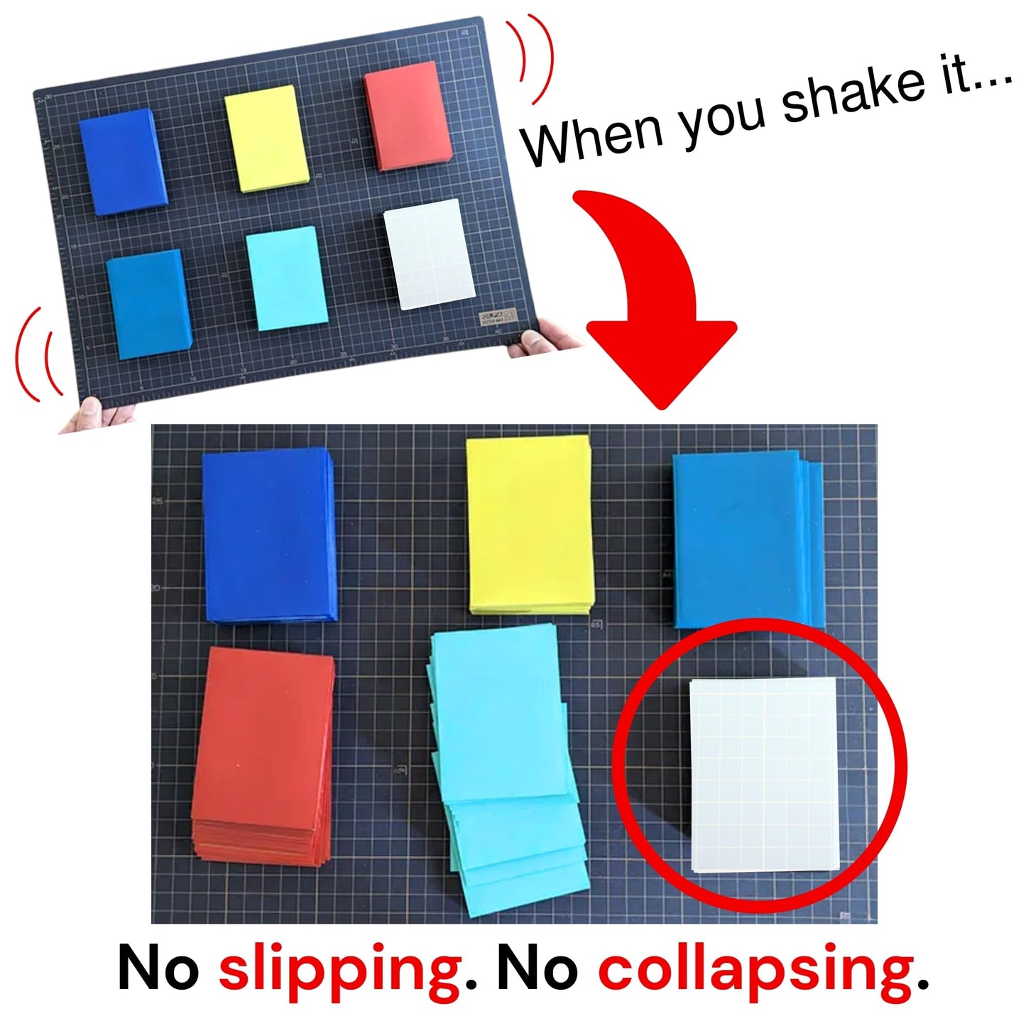 [2 Pack] Hyper Matte Sleeves Clear (66?91mm / 2.5 x 3.5  128 pcs) Card Sleeves + 1 Acrylic Trading Card Display Stand | Made in Japan | Gift Set | Perfect for Standard Size Trading Cards