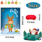 Funnlot Christmas Games for Kids - Pin The Nose on The Reindeer, 24 Reusable Noses Stickers & Blindfold, Holiday Party Fun for All Ages