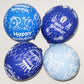 TAIHEBB 52 Pcs Blue Birthday Balloons, Rubber Material, Party Pattern, Suitable for Kids, Model BSO025