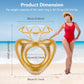 MoKo Inflatable Pool Floats for Adults, Clearance Bachelorette Party Decorations Heart Shaped Swim Ring Summer Swimming Tube Wat