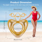 MoKo Inflatable Pool Floats for Adults, Clearance Bachelorette Party Decorations Heart Shaped Swim Ring Summer Swimming Tube Wat