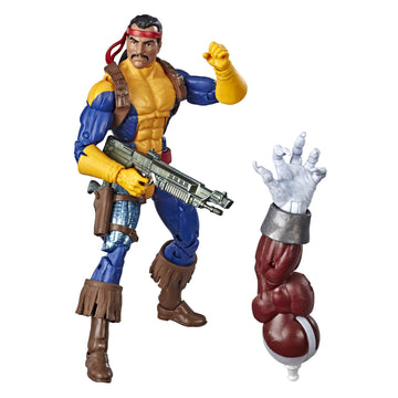Marvel Legends 6" Action Figure Forge - X-Men Collection, Vinyl, Red, Model E5327AS00, Includes Caliban Build-A-Figure Part