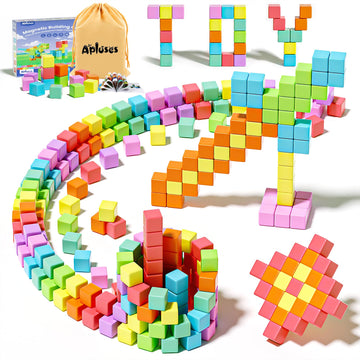 Magnetic Blocks, Magnet Building Cubes for Toddlers Ages 3-5, STEM Educational Sensory Autism Montessori Preschool Toys, Gifts f