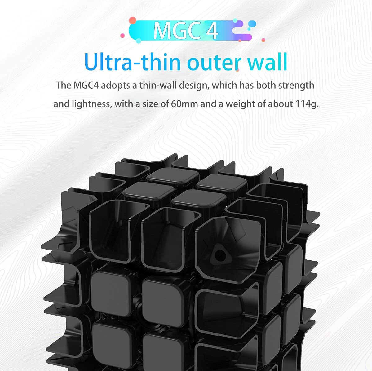 Cubershop Yj Mgc 4X4 Magnetic Stickerless Speed Cube, Yj Mgc 4 4X4 Flagship, 4 By 4 Yj Mgc Professional 60Mm Stickerless Cube, Yongjun Mgc Series Best 4X4X4 Speed Cube (Yj Mgc 4 M - Stickerless)