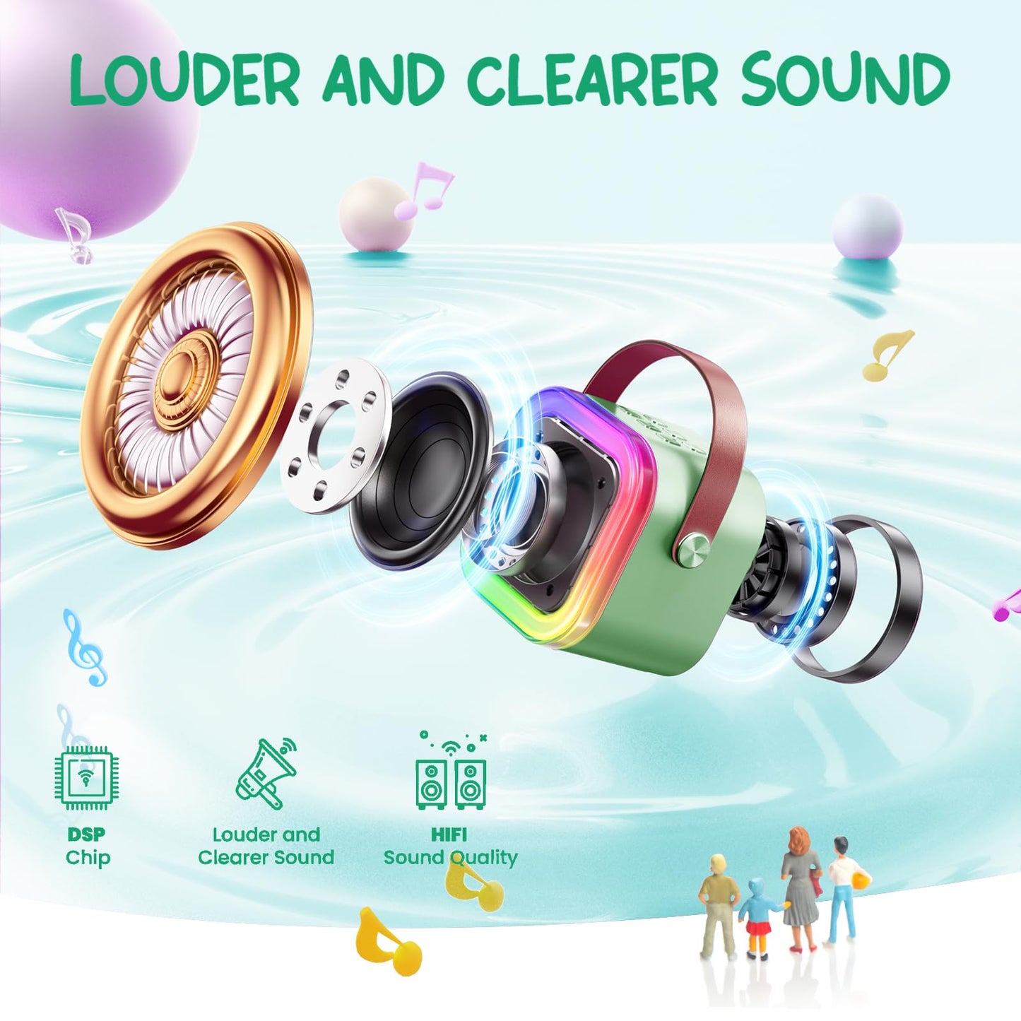 Kinglucky Mini Karaoke Machine For Kids, 2025 Top Birthday Gifts Ideas For 3-12 Year Old Girls, Christmas Party Gifts Kids ' Per