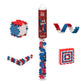Plus Plus 3D Puzzle Building Block Set, 70 Mini Interlocking Pieces, Fun Holiday Activities For Kids - Patriotic Mini Maker Tube