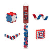 Plus Plus 3D Puzzle Building Block Set, 70 Mini Interlocking Pieces, Fun Holiday Activities For Kids - Patriotic Mini Maker Tube
