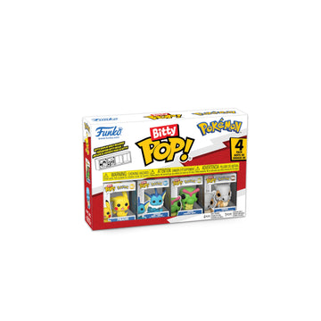 Funko Pop! Bitty: Pokemon - Pikachu, Vaporeon, Caterpie, and Cubone - 0.9 Inch (2.2 Cm) Collectable - Stackable Display Shelf In