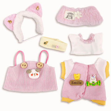 Clothes Outfits Set for 17cm Doll(Not Includ Doll)- 2 Pack 17cm Clothing Accessories Hat Pants&Skirt Set Cute Fashion Style