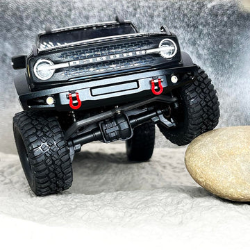 GTHELE Front&Rear Bumper Aluminum for Traxxas 1/18 TRX4M Bronco Upgrade Parts RC Crawler Car