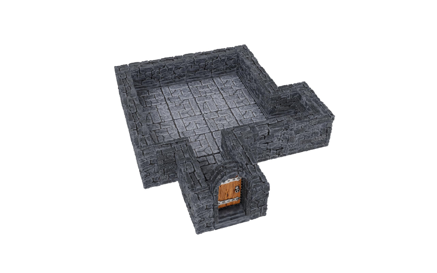 Warlock Tiles: Expansion – 1 In. Dungeon Straight Walls