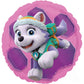 Paw Patrol Girls Pup Skye and Everest Foil Balloons Birthday Party Supplies (5 Piece Bouquet)