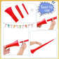 Cagemoga 6 Pieces Collapsible Stadium Horn 24 Inch Plastic Trumpet Horn Stadium Horn Noise Maker For Sporting Events Sports Them