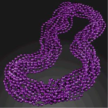 blinkee Round Disco Bead Necklace Pack of 12 Purple