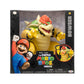 THE SUPER MARIO BROS. MOVIE Bowser Action Figure - 7 Inch, Plastic, Fire Breathing Effects, Model 417204