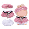 17cm Doll Clothes Set  enhanced Jeans & Knitted Sweater Outfit for 17cm 15cm Dolls  Cute Dress Up Fashion  No Doll Included (Pink  17cm/15cm)