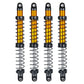 Que-T 4Pcs Aluminum Alloy Rc Shock Absorber For Axial Scx10 90046 D90 Trx4 Wraith 1/10 Crawler Car (120Mm)