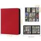 Trading Card Binder 12 Pocket  GERMUN PU Cover Card Binder for 720 Cards  enhanced Trading Card Holder Folders  Double Sided Pocket Card Album for MTG  TCG (Red)
