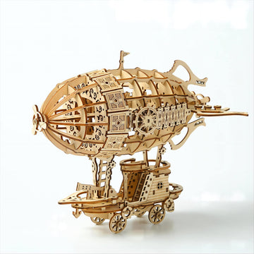Bennama 3D Wooden Puzzles Airship Model Kits, Brainteaser And Puzzle For Christmas/Birthday,Gifts For Adults And Teens To Build