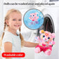 DRAWMYTOY Coloring Plush Toy - Pink Bear, 14.96" Cotton Doll with 5 Washable Markers for Kids Ages 4-6