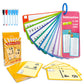 Limque 1-12 Math Flash Cards With 6 Dry Erase Pens, 15Pcs Big Subtraction Flash Cards + 36 Pcs Random Double-Sided Subtraction P